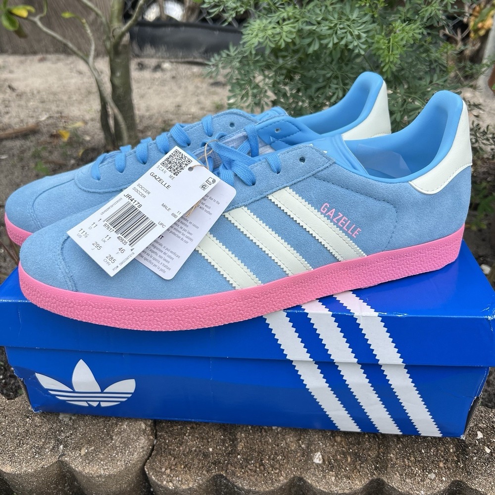 Adidas Gazelle Inter Miami Messi Blue Pink Third Soccer JR4178 Men's Size 11.5